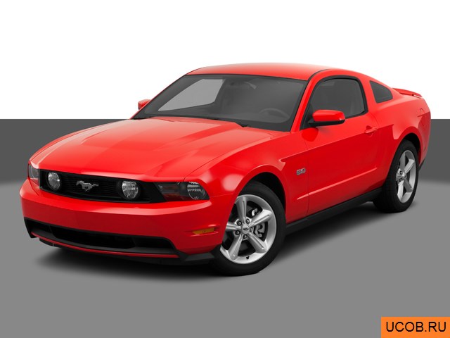 3D модель Ford Mustang 2011 года