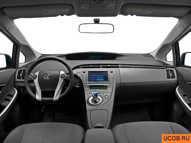 3D модель Toyota модели Prius Hybrid 2011 года