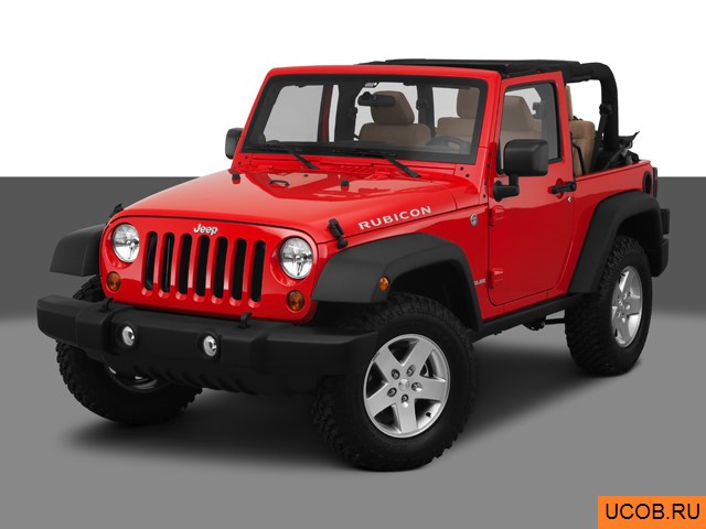 3D модель Jeep Wrangler 2011 года