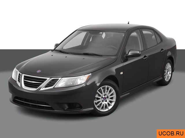 3D модель Saab модели 9-3 2011 года