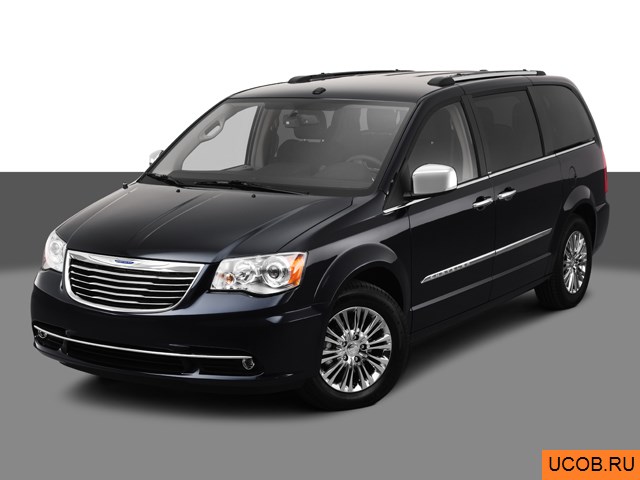 3D модель Chrysler Town and Country 2011 года