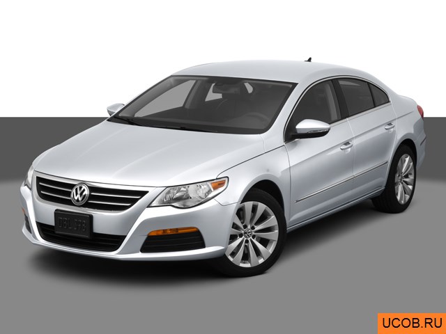 3D модель Volkswagen CC 2012 года