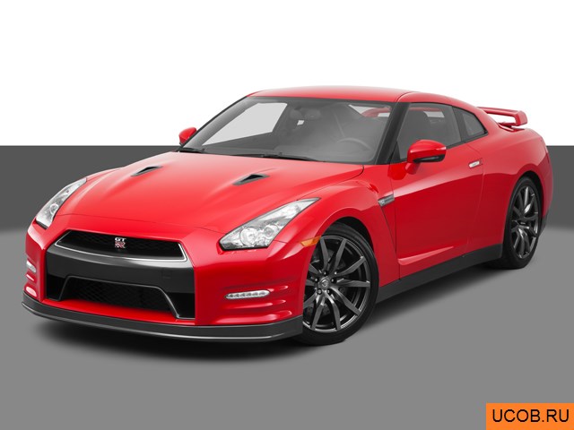 3D модель Nissan модели GT-R 2012 года