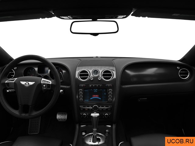 Convertible 2011 года Bentley Continental в 3D. Вид водительского места.