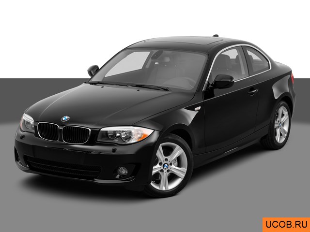 3D модель BMW модели 1-series 2012 года