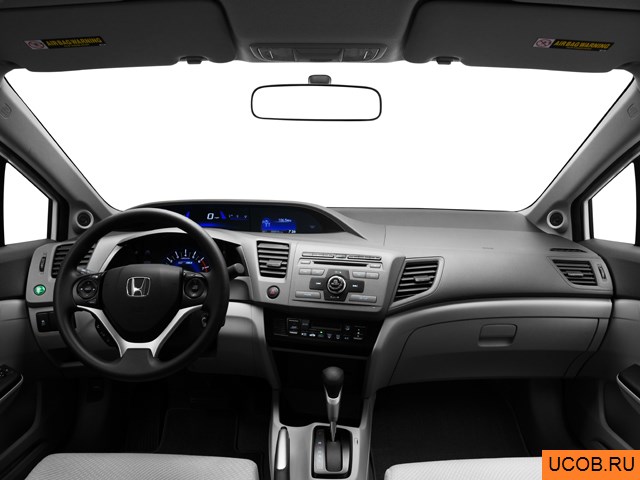 3D модель Honda модели Civic Hybrid 2012 года