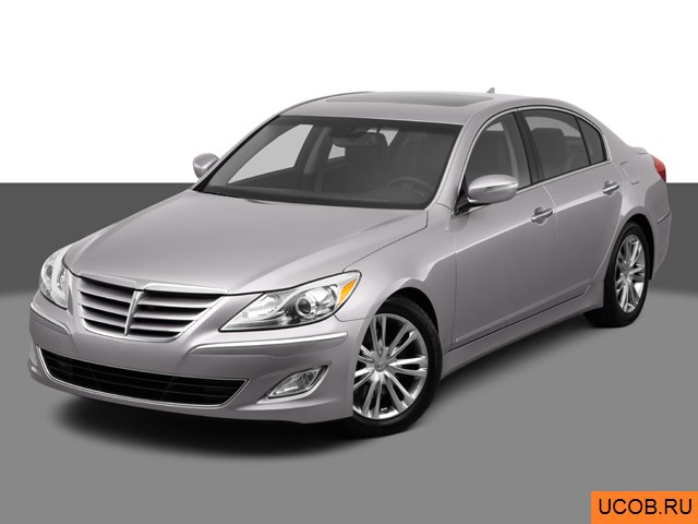 3D модель Hyundai Genesis 2012 года