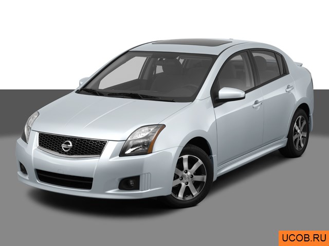 3D модель Nissan Sentra 2012 года