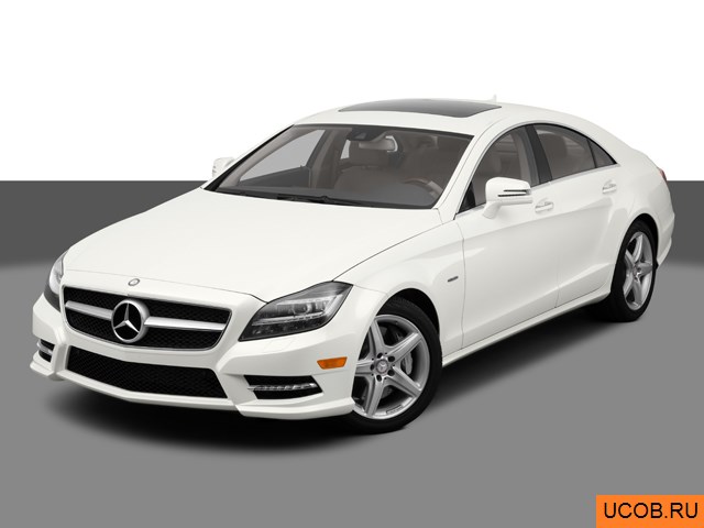 Модель автомобиля Mercedes-Benz CLS-Class 2012 года в 3Д