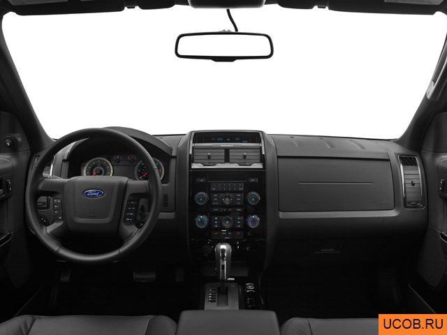 CUV 2012 года Ford Escape в 3D. Вид водительского места.
