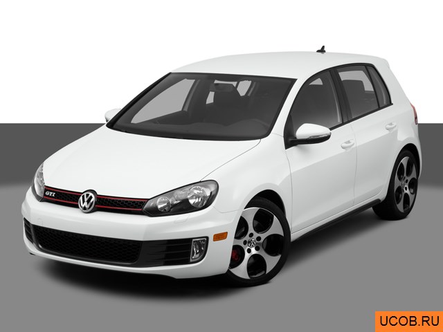 3D модель Volkswagen модели GTI 2012 года