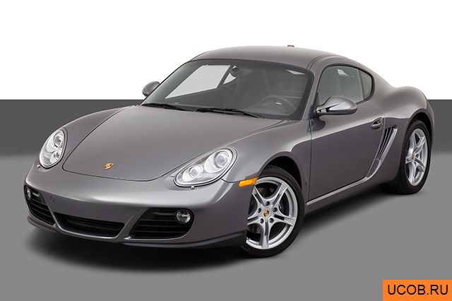 3D модель Porsche модели Cayman 2012 года