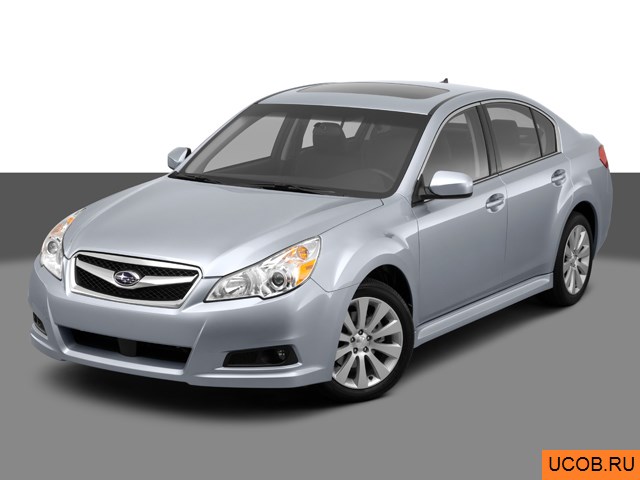 3D модель Subaru Legacy 2012 года