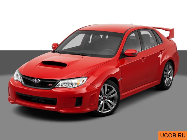 3D модель Subaru модели Impreza WRX 2012 года