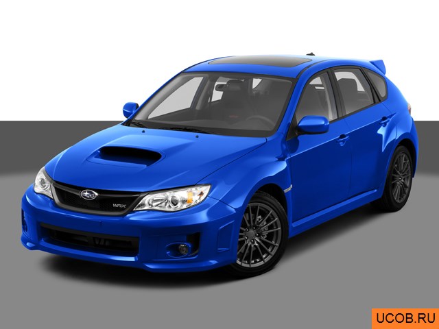3D модель Subaru Impreza WRX 2012 года