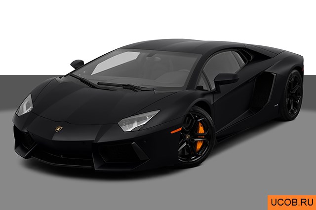 3D модель Lamborghini модели Aventador 2012 года