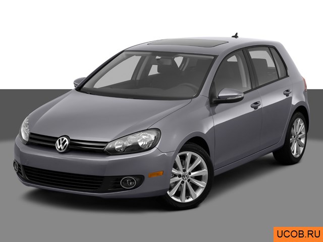 3D модель Volkswagen модели Golf 2012 года