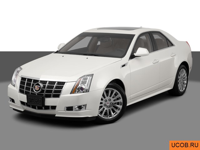 Модель автомобиля Cadillac CTS 2012 года в 3Д