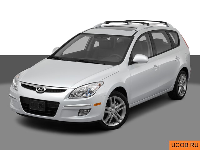 3D модель Hyundai модели Elantra Touring 2012 года