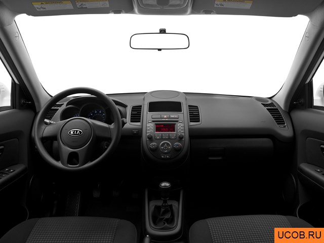Wagon 2012 года Kia Soul в 3D. Вид водительского места.