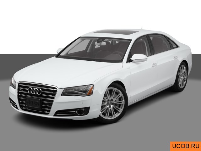 3D модель Audi модели A8 2012 года