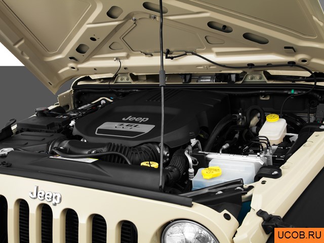 3D модель Jeep модели Wrangler Unlimited 2012 года
