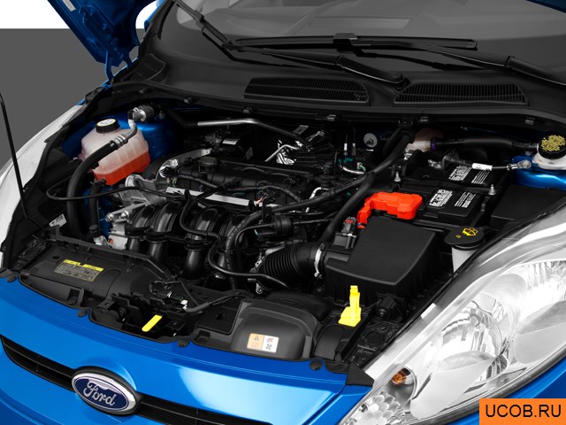 3D модель Ford модели Fiesta 2012 года