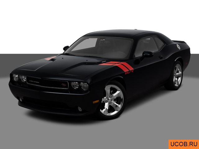 3D модель Dodge Challenger 2012 года