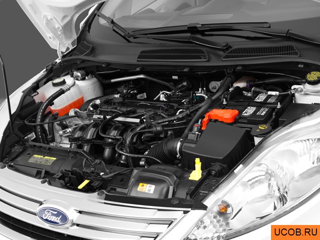 3D модель Ford модели Fiesta 2012 года