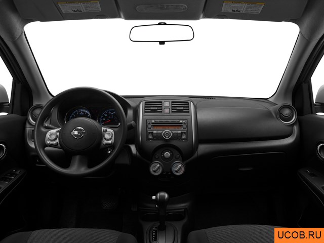 3D модель Nissan модели Versa 2012 года