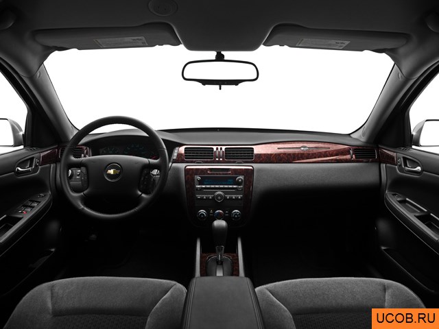 Sedan 2012 года Chevrolet Impala в 3D. Вид водительского места.