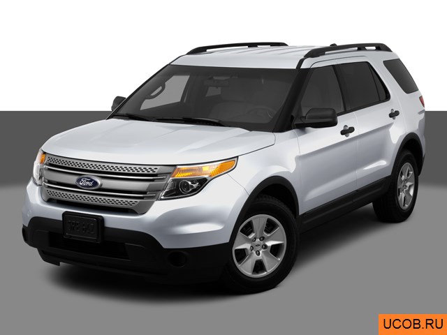3D модель Ford модели Explorer 2012 года
