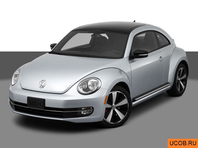3D модель Volkswagen Beetle 2012 года