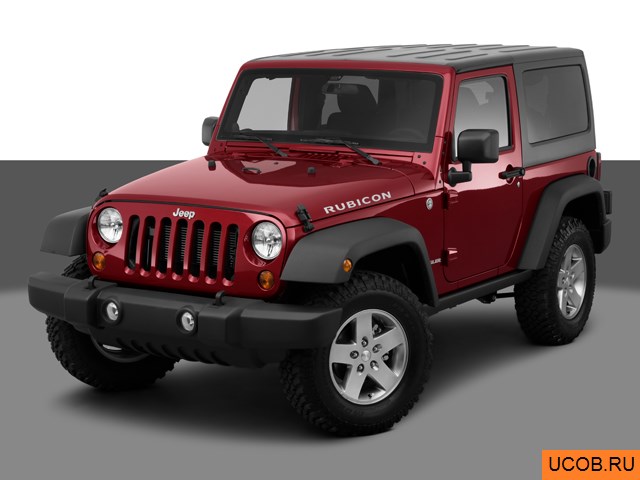 3D модель Jeep Wrangler 2012 года