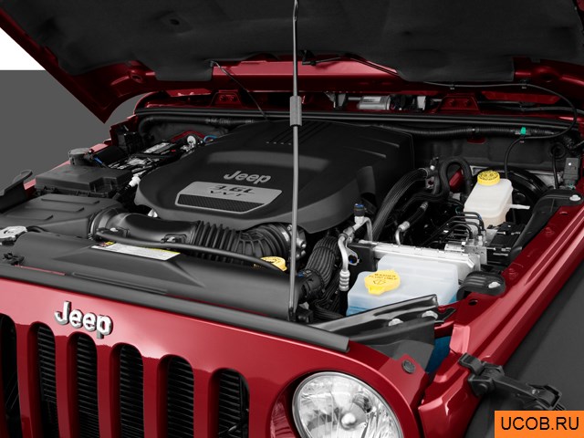 3D модель Jeep модели Wrangler 2012 года