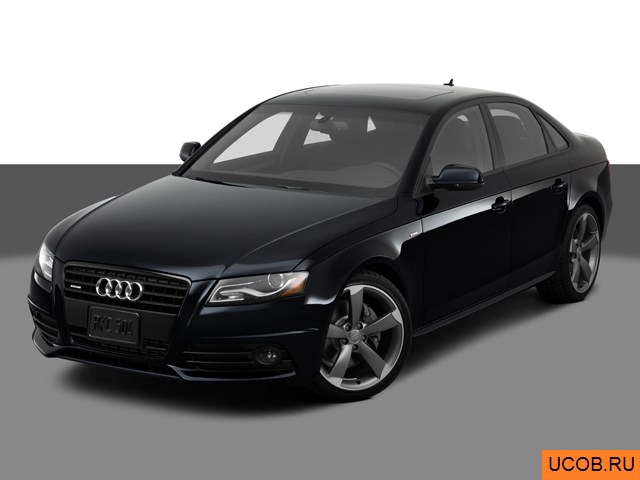 3D модель Audi модели A4 2012 года
