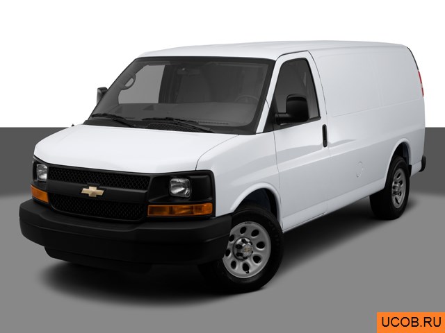 3D модель Chevrolet Express Cargo 1500 2012 года