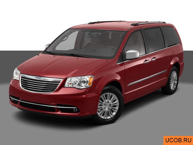 3D модель Chrysler Town and Country 2012 года