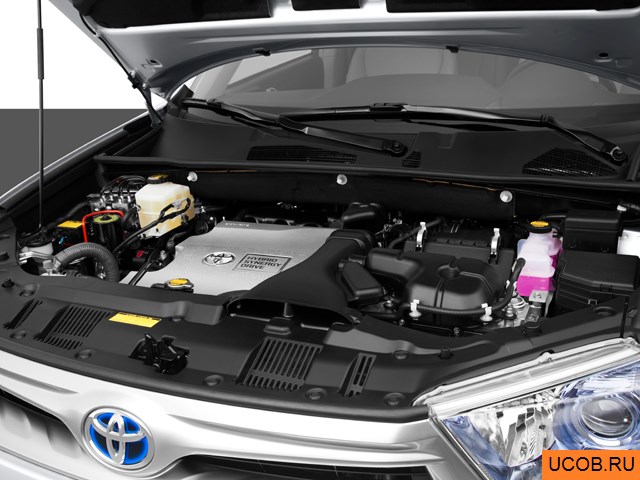 3D модель Toyota модели Highlander Hybrid 2012 года