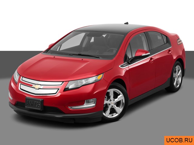 Модель автомобиля Chevrolet Volt 2012 года в 3Д