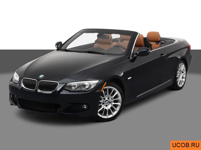 Модель автомобиля BMW 3-series 2012 года в 3Д
