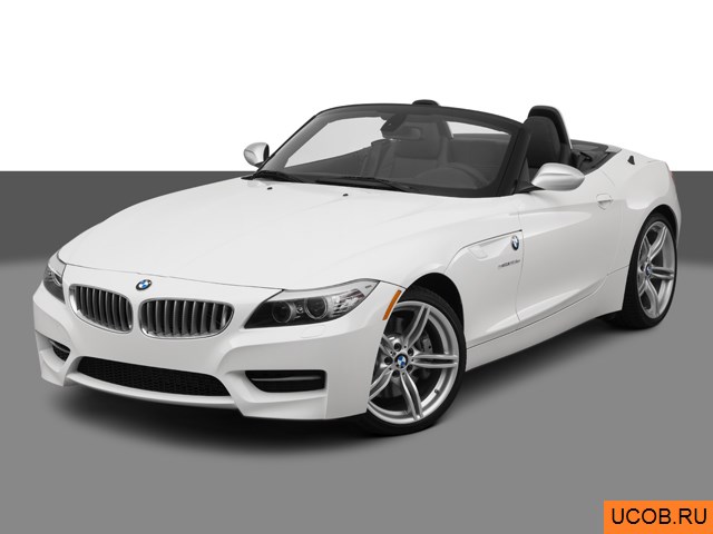 Модель автомобиля BMW Z4 Roadster 2012 года в 3Д