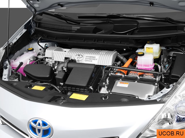 3D модель Toyota модели Prius V 2012 года
