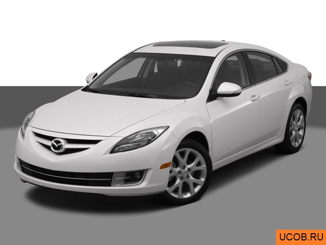 Модель автомобиля Mazda MAZDA6 2012 года в 3Д