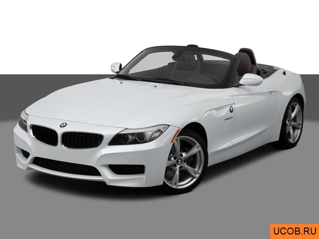 Модель автомобиля BMW Z4 Roadster 2012 года в 3Д