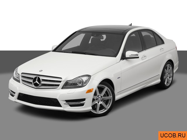 3D модель Mercedes-Benz модели C-Class 2012 года