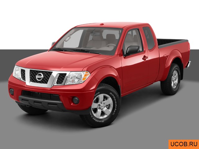3D модель Nissan Frontier 2012 года