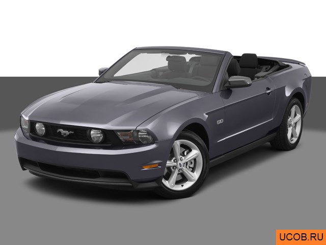 3D модель Ford Mustang 2012 года