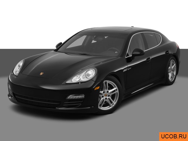 3D модель Porsche модели Panamera 2012 года