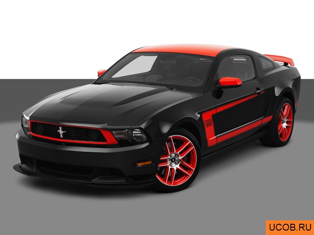 3D модель Ford Mustang 2012 года